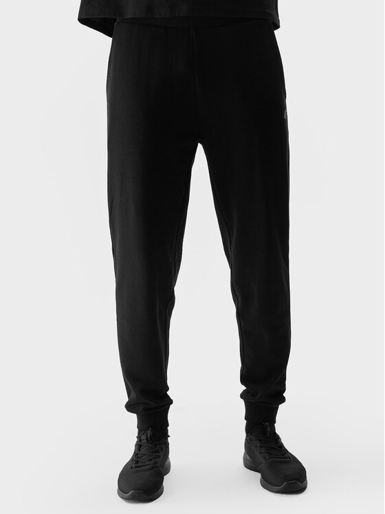 4F 4F Pantaloni da tuta 4FWSS24TTROM603 Nero Regular Fit