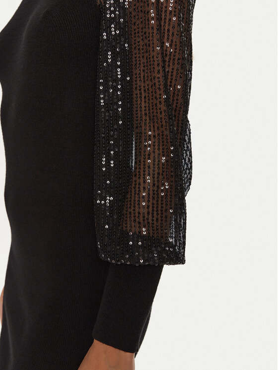 ONLY ONLY Коктейлна рокля Naja 15332096 Черен Slim Fit