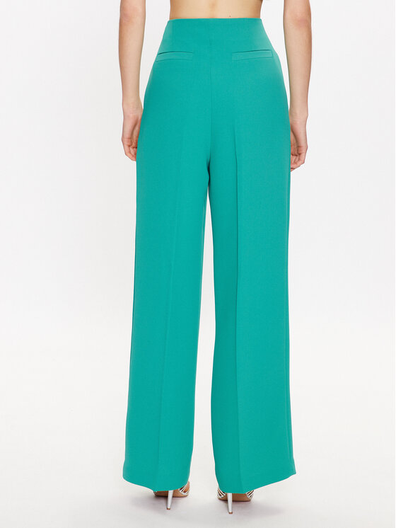 Ted Baker Ted Baker Штани з тканини Llaylat 269651 Зелений Wide Leg