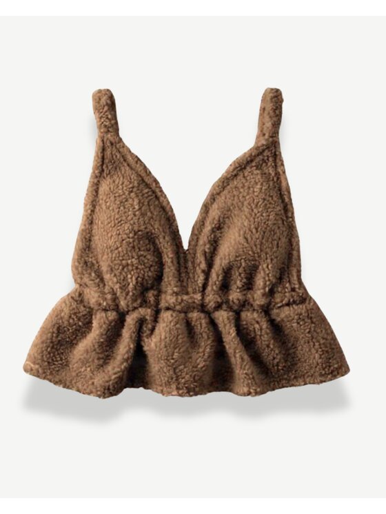 MissDenim MissDenim Dres Teddy Bear Brązowy Basic Fit