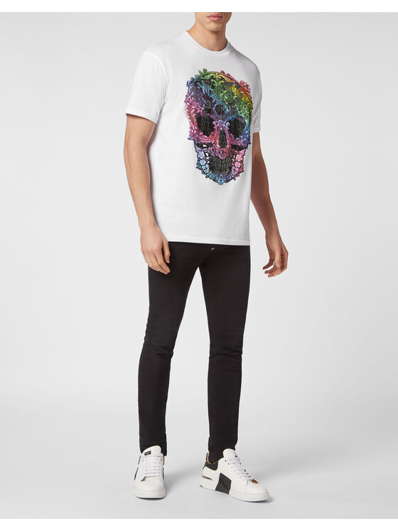 PHILIPP PLEIN PHILIPP PLEIN T-Shirt 223 Bílá Regular Fit