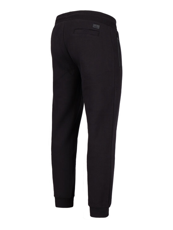 Volcano Volcano Spodnie dresowe N-NICER Czarny Regular Fit