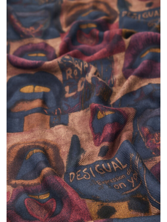Desigual Desigual Foulard FOU_REPRISE BOCAS Viola