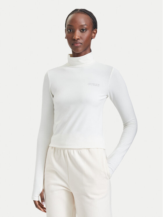 Guess Guess Блуза V6BP11 K6907 Кремав Slim Fit