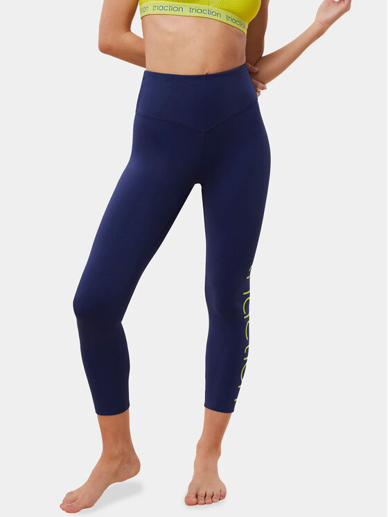 Triumph Legíny Cardio RTW 7/8 High Waist Leggings Logo 10215957 Tmavomodrá Slim Fit
