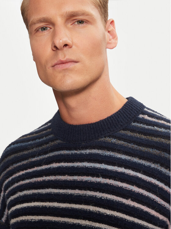 BOSS Boss Džemper 50523580 Tamnoplava Regular Fit