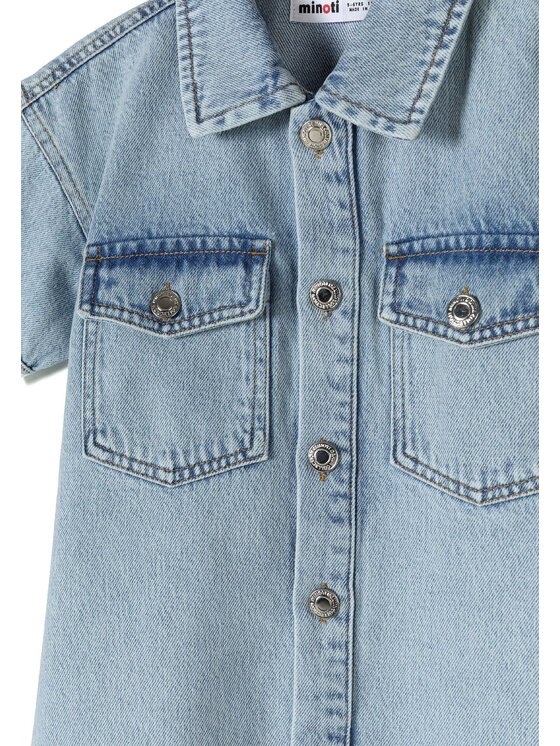 minoti minoti Sukienka jeansowa 22dress41 Niebieski Regular Fit