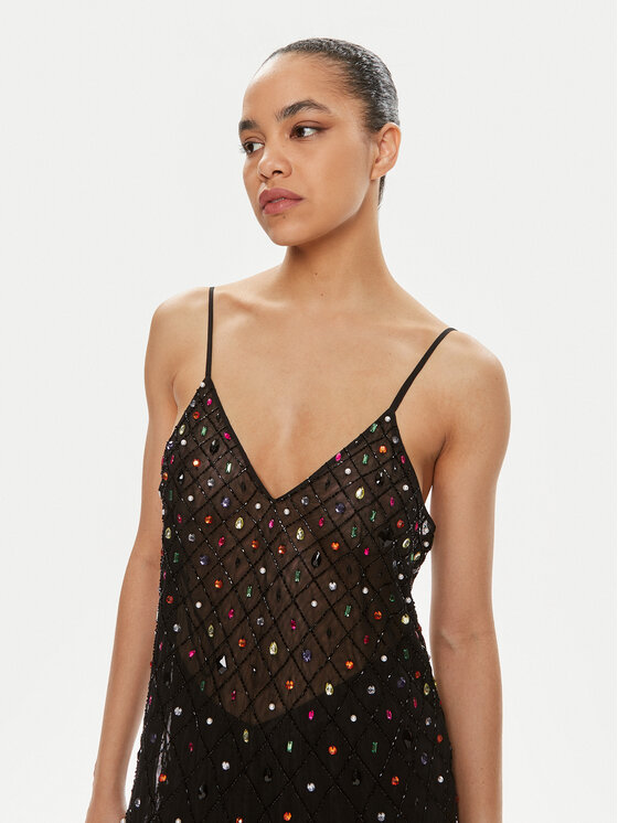 One Teaspoon One Teaspoon Kokteilinė suknelė Stellar Jewel 26342 Juoda Regular Fit