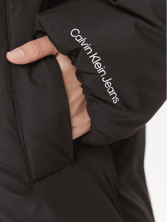 Calvin Klein Jeans Calvin Klein Jeans Pehelykabát J20J221888 Fekete Oversize
