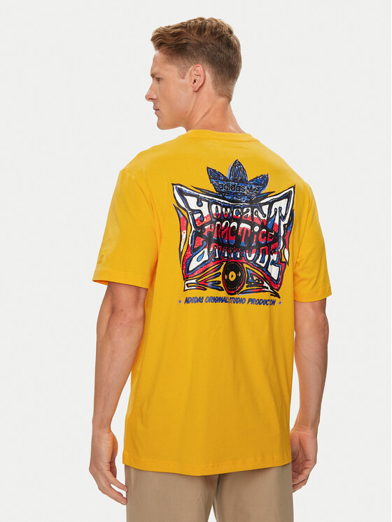 adidas adidas T-shirt Supply Sport IZ2572 Žuta Regular Fit