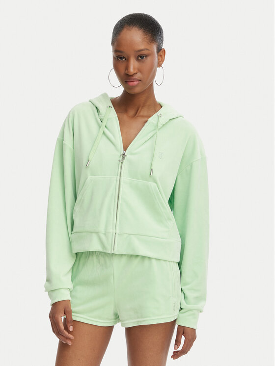 Juicy Couture Bluză Iccle JCWAS126304 Verde Oversize