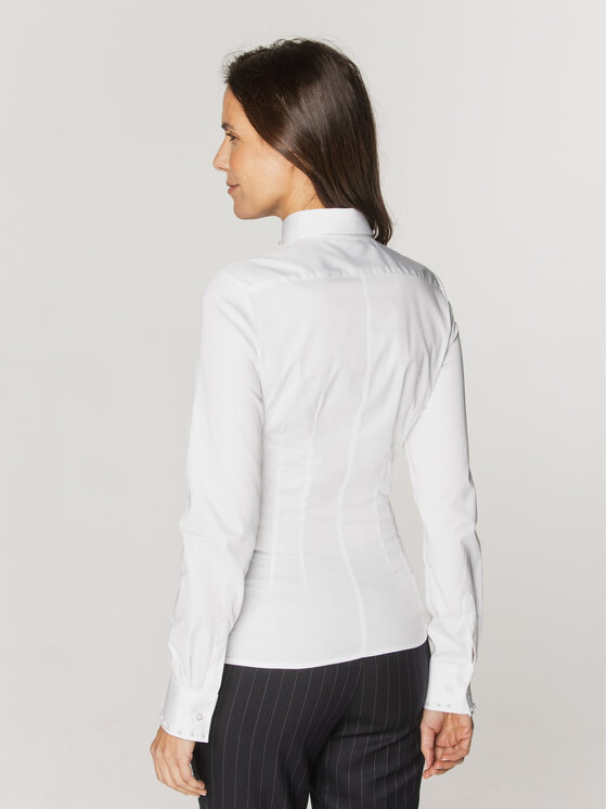 Willsoor Willsoor Koszula 60478 Biały Slim Fit