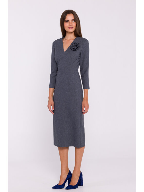 Stylove Stylove Sukienka wieczorowa S372 Szary Ladies Fit