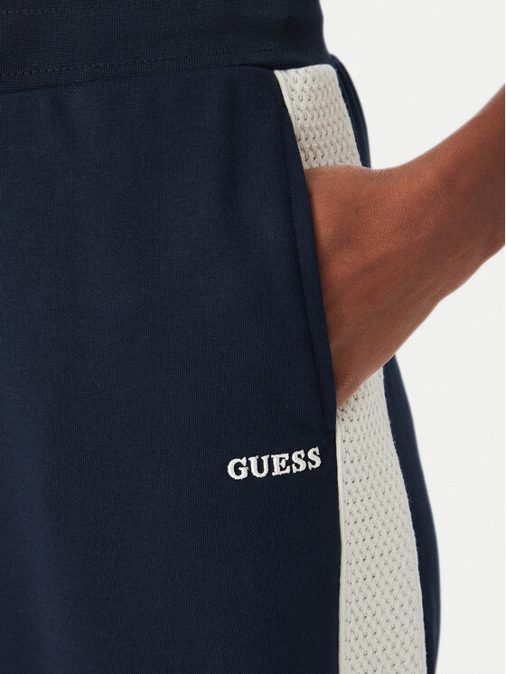 Guess Guess Spodnie dresowe V6YB09 K4292 Granatowy Regular Fit