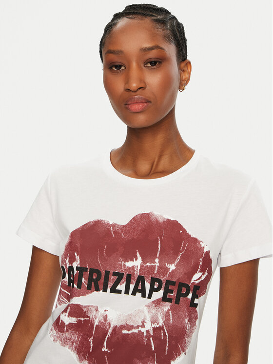 Patrizia Pepe Patrizia Pepe T-shirt 8M1691/J256-W103 Bijela Regular Fit