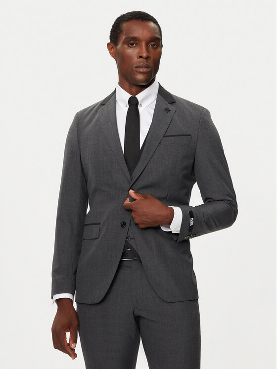 KARL LAGERFELD KARL LAGERFELD Костюм 115244 544008 Сірий Slim Fit
