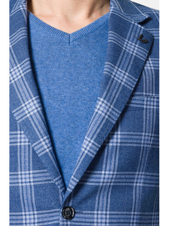 Lancerto Lancerto Marynarka Estepona MA131123000008 Niebieski Slim Fit