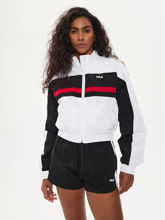 Fila Fila Demisezoninė striukė FAW0756 Balta Relaxed Fit