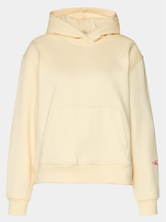 Calvin Klein Jeans Calvin Klein Jeans Felpa Back Bold Monologo J20J222895 Giallo Relaxed Fit
