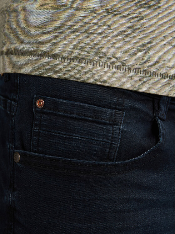 Petrol Industries Petrol Industries Jeans kratke hlače M-1050-SHO002 Mornarsko modra Regular Fit