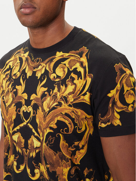 Versace Jeans Couture Versace Jeans Couture T-Shirt 79GAH6SB JS505 Černá Regular Fit