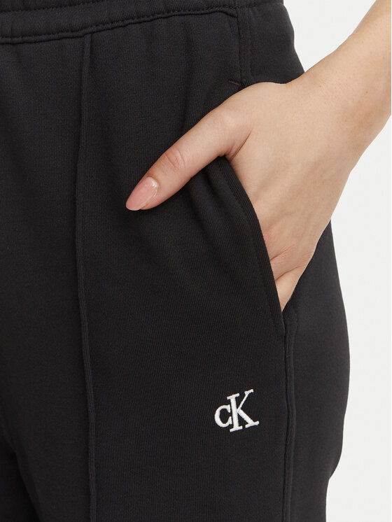 Calvin Klein Jeans Calvin Klein Jeans Spodnie dresowe Monogram LV047H220G Czarny Regular Fit