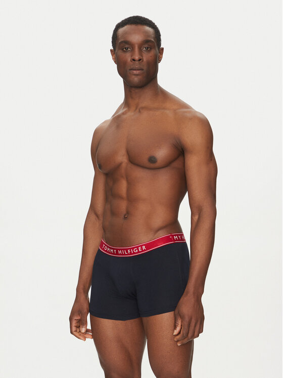 Tommy Hilfiger Tommy Hilfiger Súprava 3 kusov boxeriek UM0UM03457 Tmavomodrá