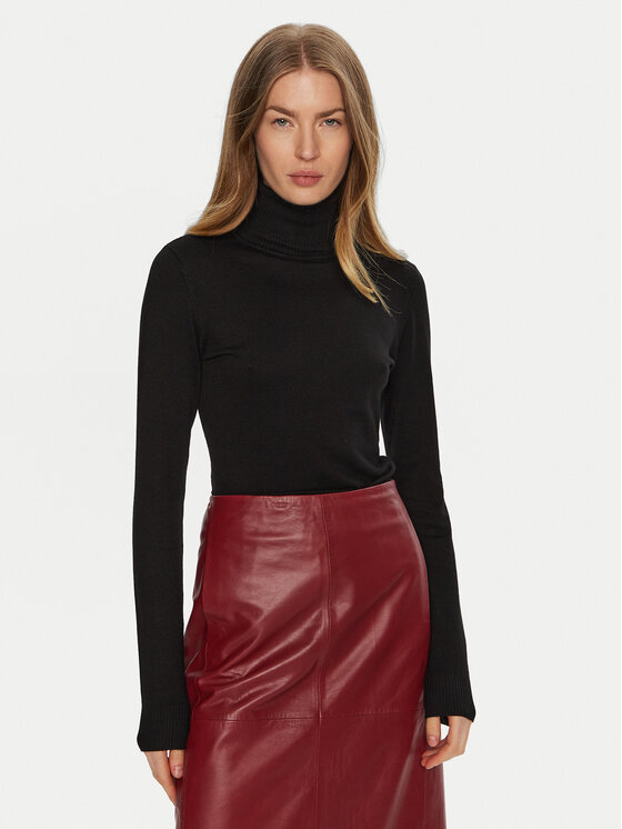 ACCESS FASHION ACCESS FASHION Dolčevita 44-8074 Crna Slim Fit