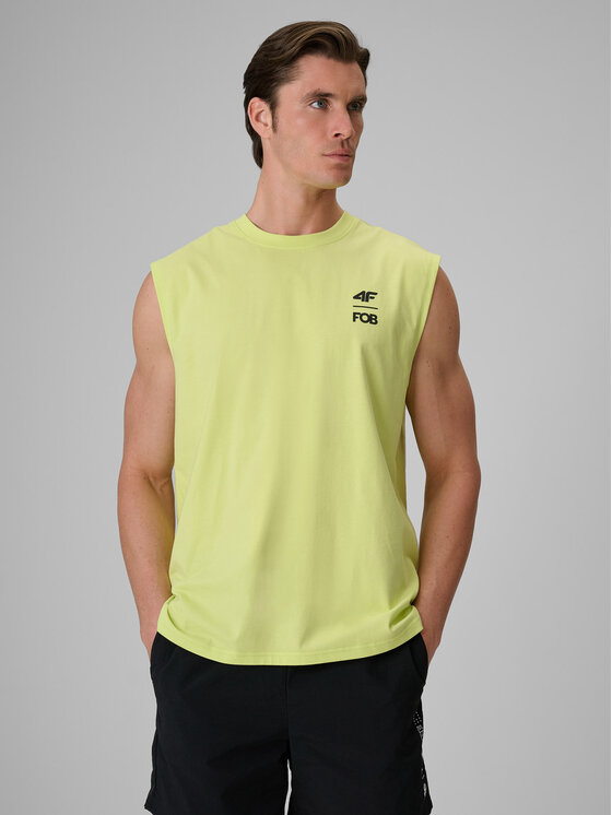 4F 4F Tank top FOB SUMMER Zielony Loose Fit