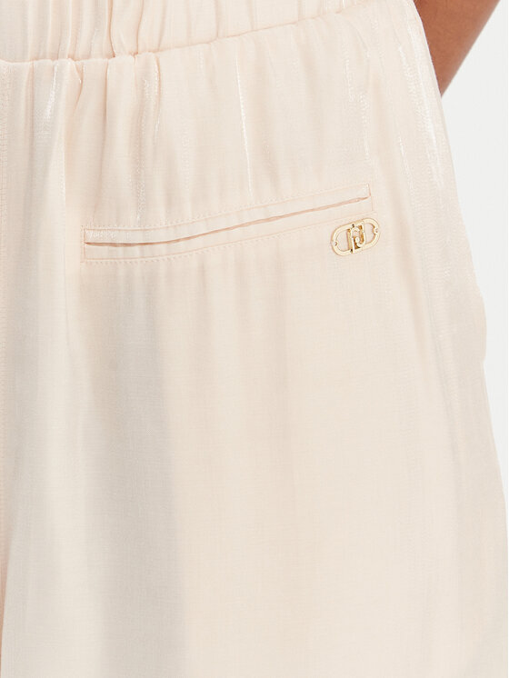 Liu Jo Sport Liu Jo Sport Hlače iz tkanine TA6005 T322A Bež Relaxed Fit