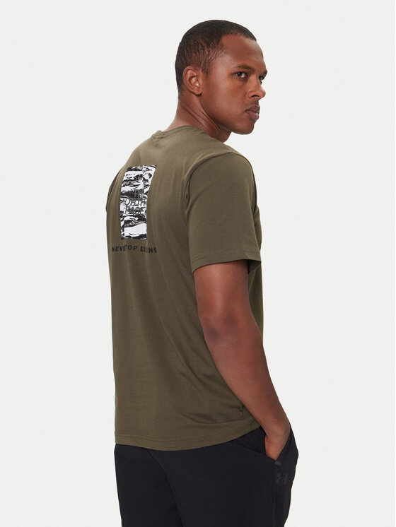 The North Face The North Face T-Shirt Box Nse Edge Of Light NF0A8E3H Πράσινο Regular Fit