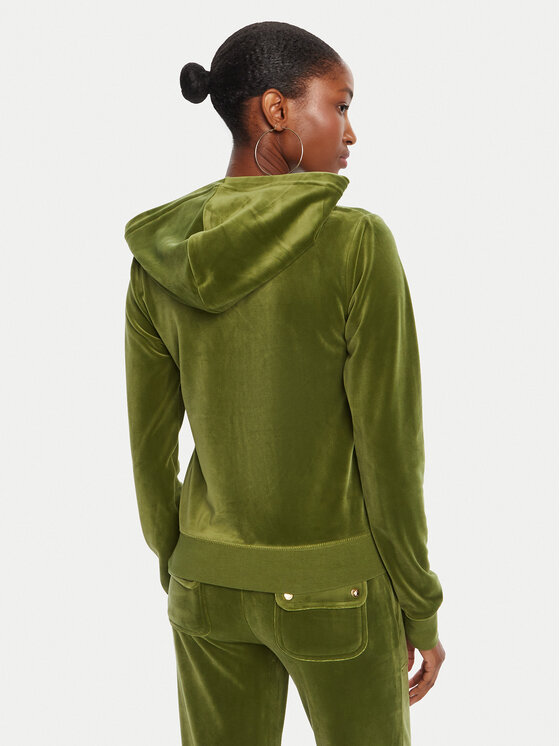 Juicy Couture Juicy Couture Majica dugih rukava Robertson JCAP176G Zelena Slim Fit