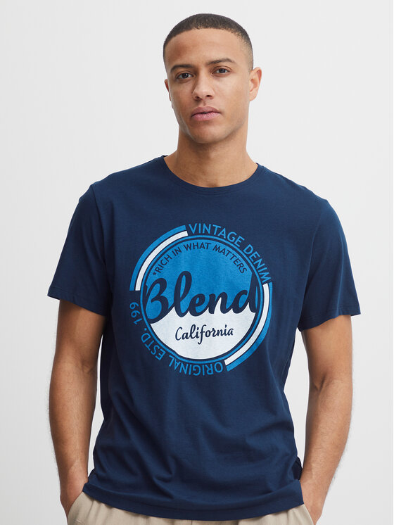 Blend Tricou 20715308 Bleumarin Regular Fit