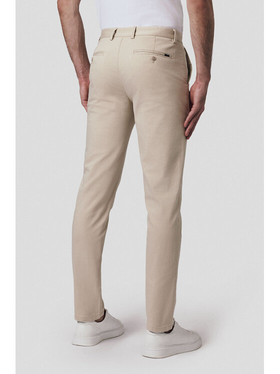 Lancerto Lancerto Chinosy Maroko SP082124000014 Beżowy Regular Fit