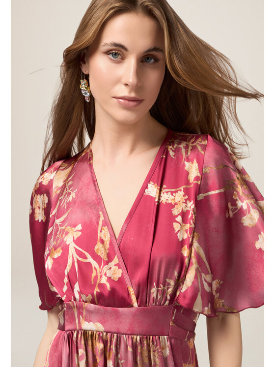 Oltre Oltre Sukienka wieczorowa 7027J000850N0S9 Czerwony A-Line Fit