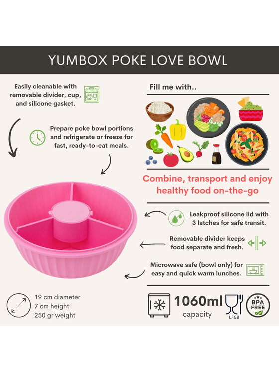 Yumbox Yumbox Lunchbox Poke Bowl Różowy