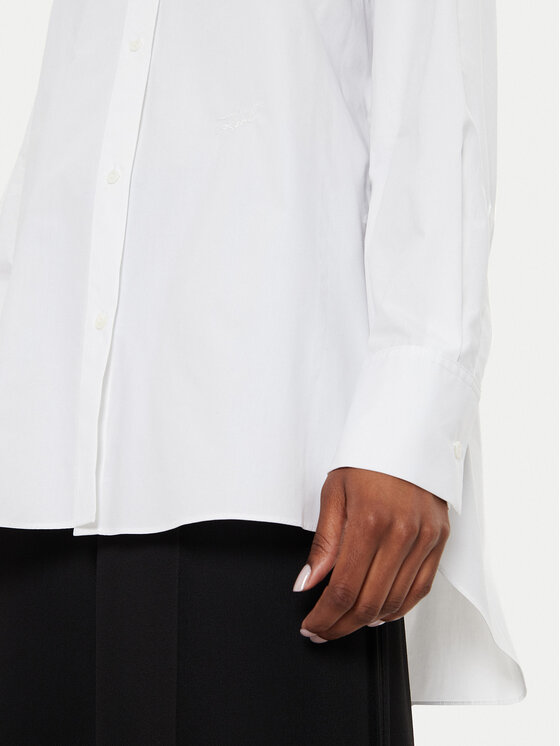 KARL LAGERFELD KARL LAGERFELD Πουκάμισο 245W1603 Λευκό Relaxed Fit