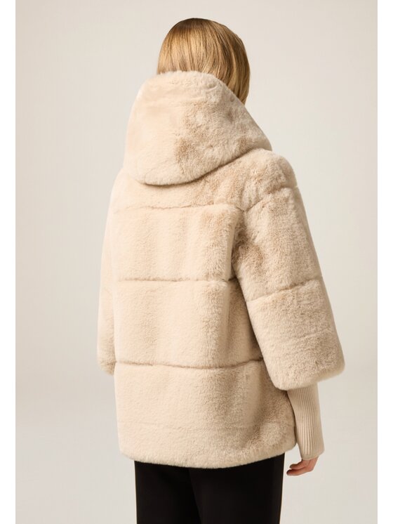 Oltre Oltre Cappotto invernale 0075R000470N002 Crema Baggy Fit