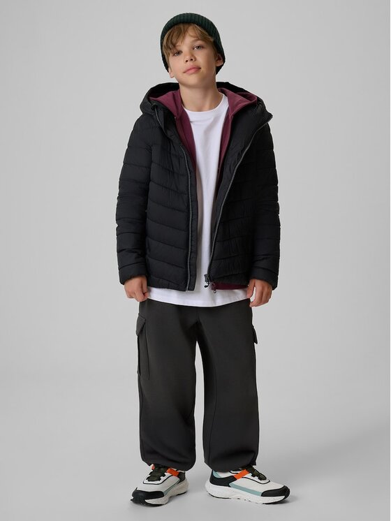 4F 4F Kurtka puchowa 4FJRAW26TDJAM1057-20S Czarny Regular Fit