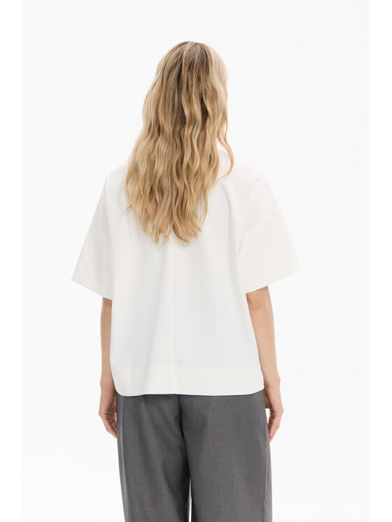 Deni Cler Milano Deni Cler Milano T-Shirt T-DC-T201-F5-10-10-1 Biały Loose Fit