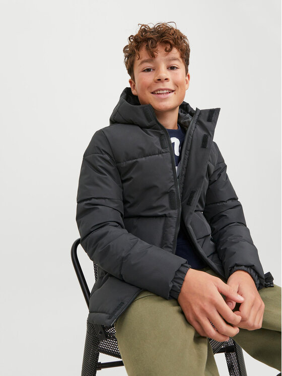 Jack & Jones Junior Jack & Jones Junior Winterjacke 12246122 Schwarz Regular Fit