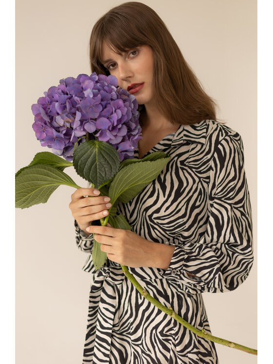 Entelier Entelier Sukienka koszulowa koszulowa maxi Czarny Comfortable Fit