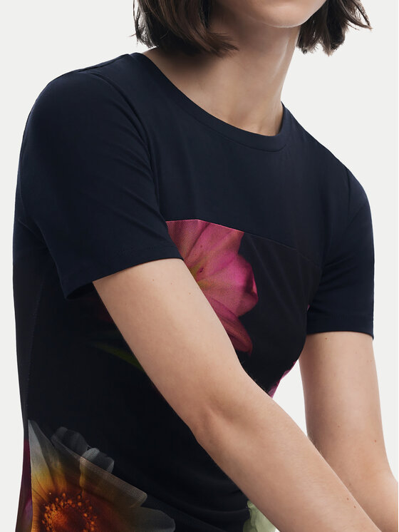 Desigual Desigual Kasdieninė suknelė Hamburgo 25SWVK14 Juoda Slim Fit