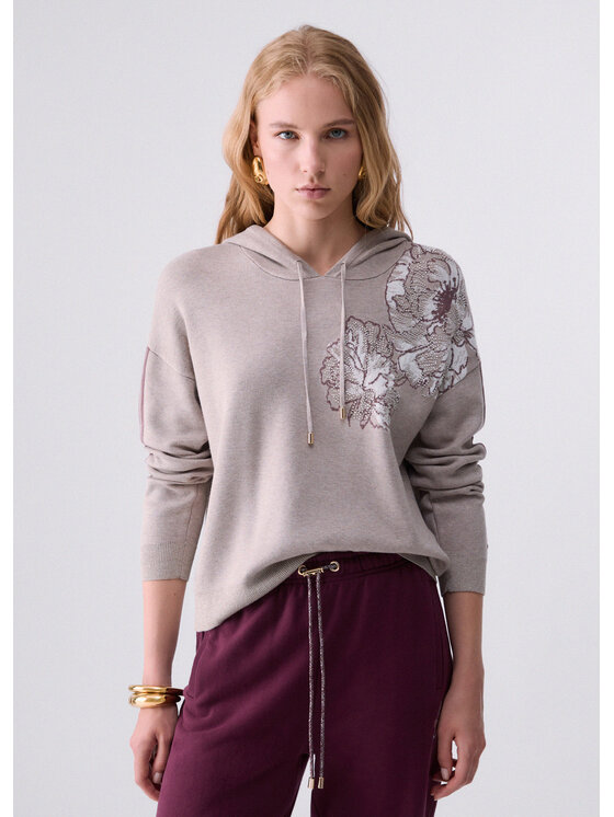 Liu Jo Liu Jo Felpa TF6092MS49ID3040 Beige Regular Fit