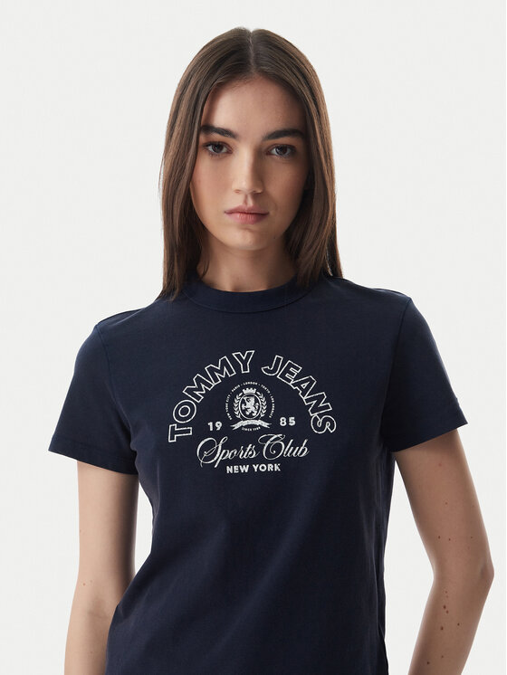 Tommy Jeans Tommy Jeans T-särk Heritage Logo DW0DW22816 Tumesinine Regular Fit