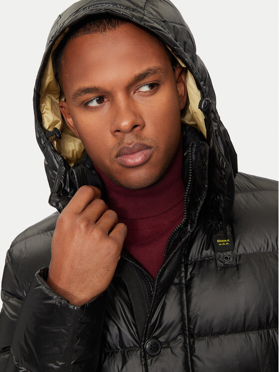 Blauer Blauer Vatovaná bunda 24WBLUK03027 Černá Regular Fit