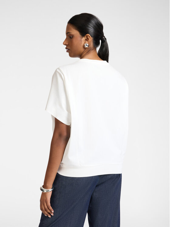 Elena Mirò Elena Mirò T-Shirt G005E000333N011 Biały Boxy Fit