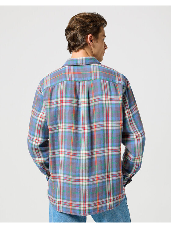 Wrangler Wrangler Camicia 2 PKT SHIRT Multicolore Loose Fit