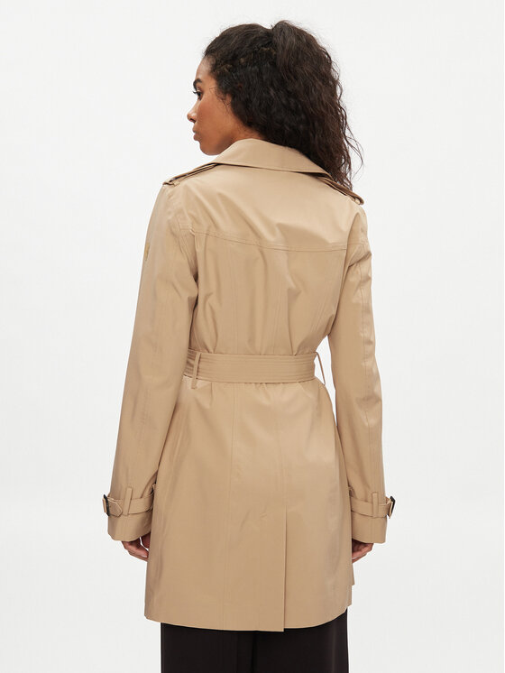 Save The Duck Save The Duck Tenchcoat D43090W GRIN18 Beige Regular Fit