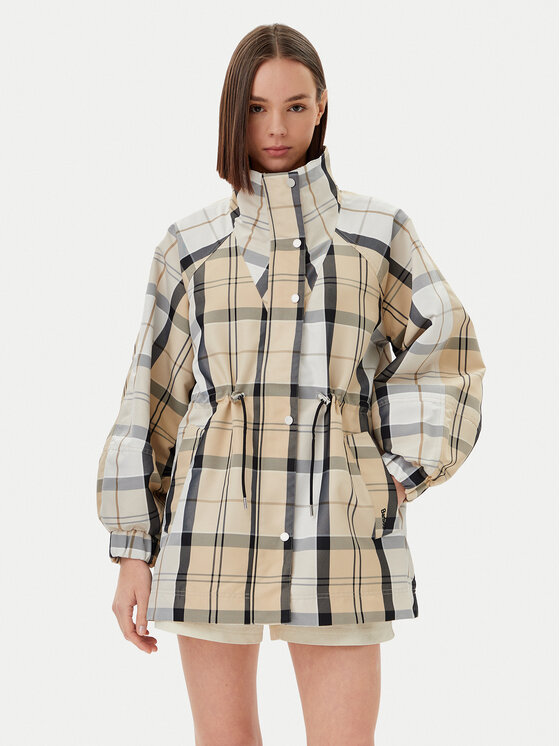 Barbour Barbour Giacca impermeabile Suri Checked LSP0224BE12 Beige Regular Fit